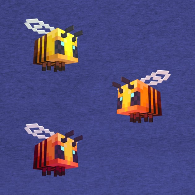 Minecraft Bees Trio by Splash-of-Ink